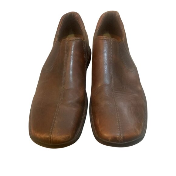 COLE HAAN LEATHER MEN'S SLIP ON LOAFERS SHOES CHESTNUT 9.5 M - Picture 2 of 9